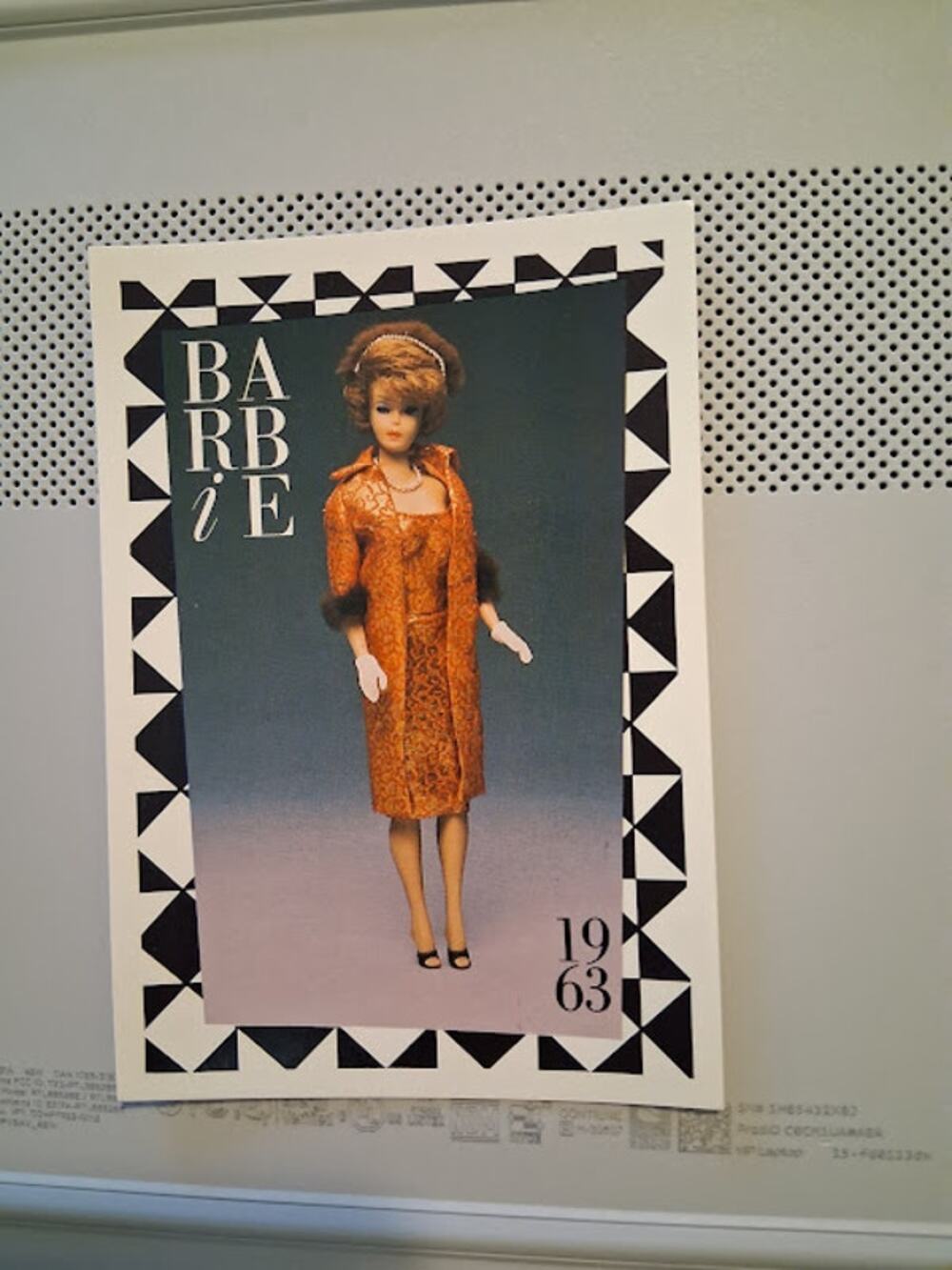 Vintage 1990 Barbie Card "Golden Elegance" No. 7